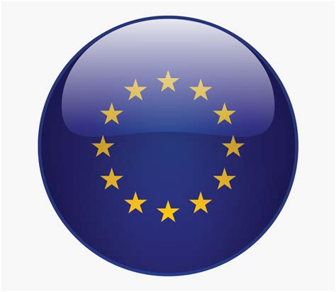 Round Europe Flag , Png Download - Eu Flag, Transparent Png - kindpng