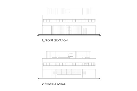 Villa Savoye Elevations