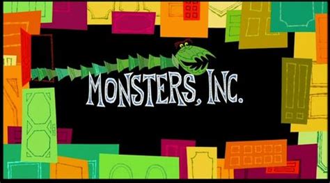 Monsters, Inc. (2001) | Title card, Monsters inc, Title sequence