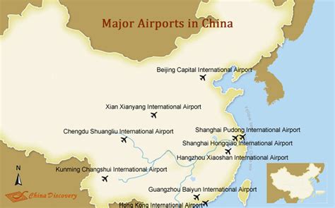 China Airports Map