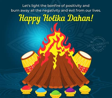 Holika Dahan Message Photo - DesiComments.com