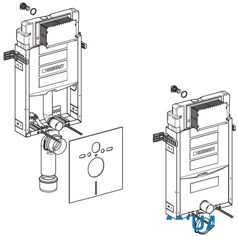 GEBERIT Kombifix Basic Frame for Wall-Mounted Toilet Instruction Manual