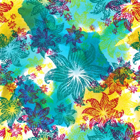 Seamless Watercolor Floral Pattern Stock Illustration - Illustration of ornate, botany: 48977211