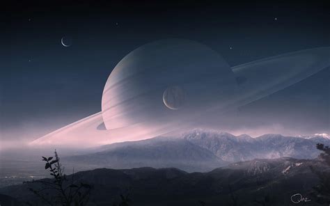 Scenery of Saturn by QAuZ on DeviantArt