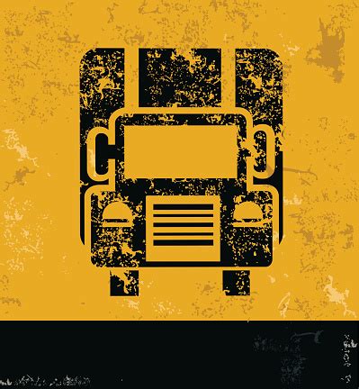 Truck design on yellow background,grunge vector vector image | Royalty Free