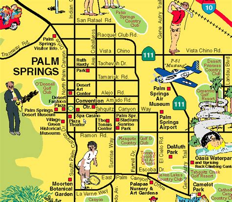 Map Of Celebrity Homes In Palm Springs Ca