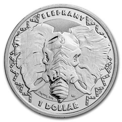 ELEPHANT BIG FIVE 2023 1 oz Pure Silver BU Coin - Sierra Leone ...