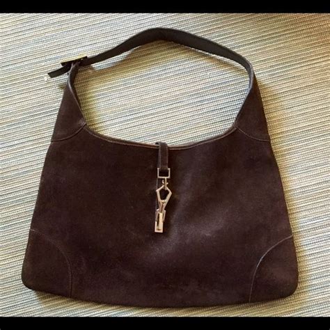 GUCCI pre-owned suede bag {LUXURY} | Suede bags, Bags, Brown suede