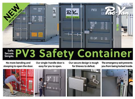 Pac-Van's PV3 Safety Containers!