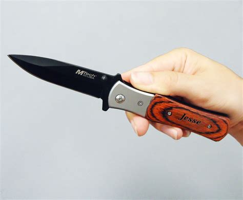 Custom Personalized Engraved Pocket Knives with by crimsonking