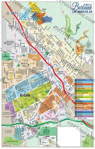 Burbank Map, Los Angeles County, CA – Otto Maps