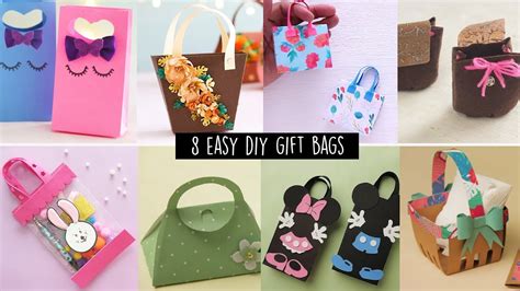 8 Easy Diy Gift Bags - YouTube