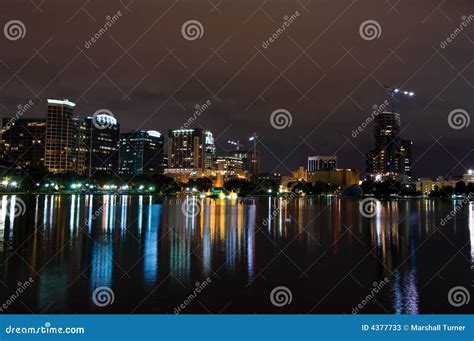 Orlando Skyline At Night Stock Photos - Image: 4377733