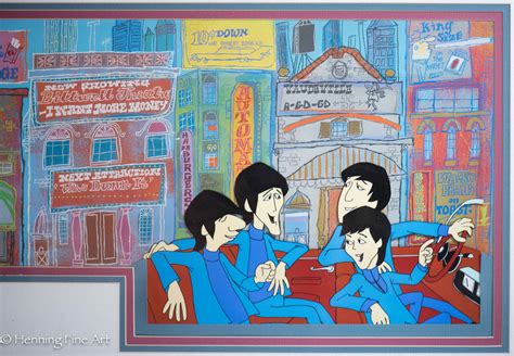 The Beatles Cartoon Animation Production Cel 1965-67 Beatles | Etsy