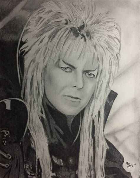 David Bowie Labyrinth Print From My Original Portrait - Etsy