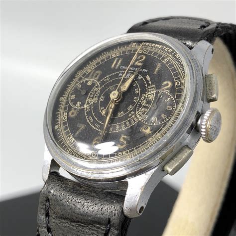 Vintage rare Harman Watch Company Chronograph military watch 1940 ...