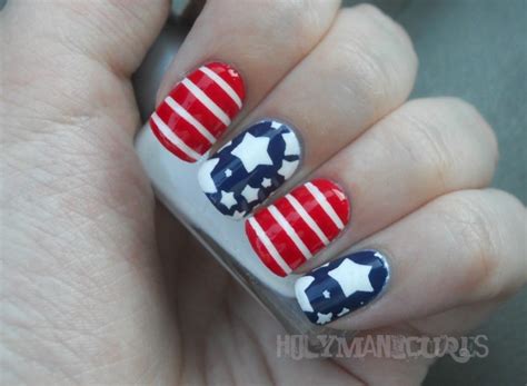 Holy Manicures: American Flag Nails.