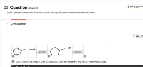 Solved Draw the mechanism for the formation of the kinetic | Chegg.com