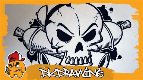 Skull Graffiti Drawings