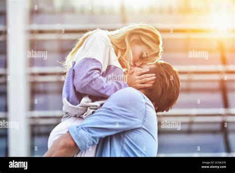 Girl boy hugging hi-res stock photography and images - Alamy