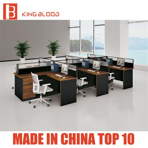 Modern Modular Office Workstation Table 6 Person Dividers Office Cubicle - China Office ...