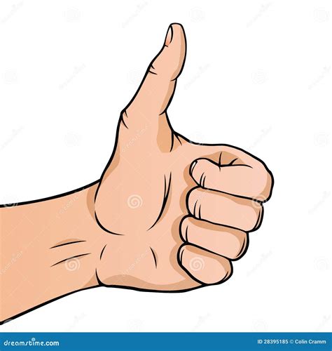 Cartoon Thumbs Up Royalty Free Stock Photo - Image: 28395185