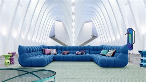 SETUP Corner sectional fabric sofa By Roche Bobois