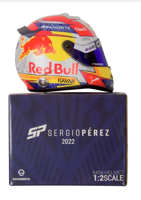 Sergio Perez Signed Mini Helmet - CharityStars