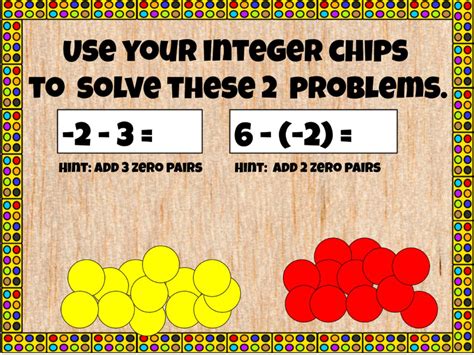 ️Integer Chips Worksheet Free Download| Gambr.co