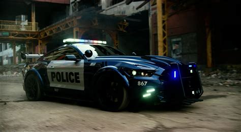 blue and white police car #police #car #Ford #Transformers Ford Mustang ...