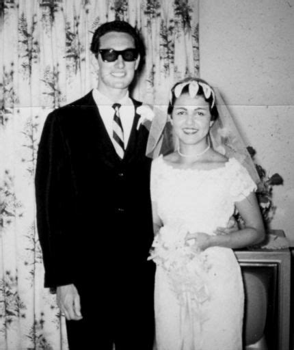 Buddy and his wife Maria on their wedding day, 1958. | Buddy holly, Celebrity wedding photos ...