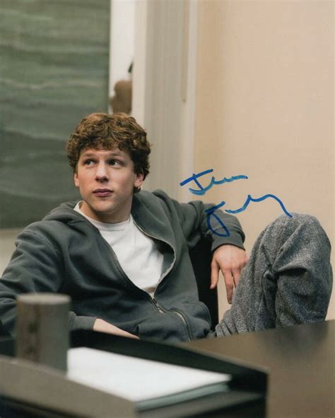 JESSE EISENBERG SIGNED AUTOGRAPH 8X10 PHOTO - THE SOCIAL NETWORK MARK ZUCKERBERG | Autographia