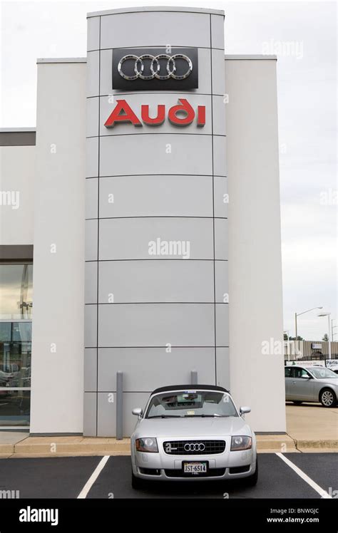 A Porsche and Audi car dealership Stock Photo - Alamy