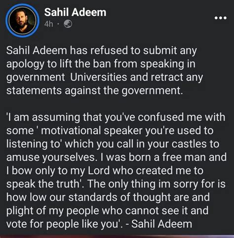 Sahil Adeem Biography And Why Is He Banned?