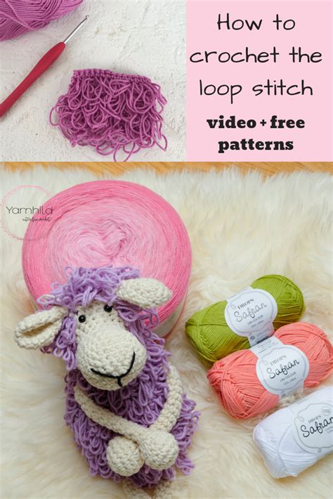 The loop stitch - Learn how to crochet the loop stitch - video tutorial