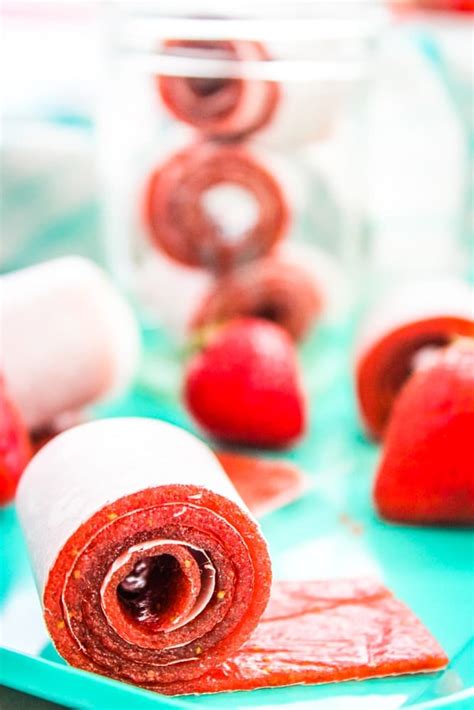 Homemade Fruit Roll Ups | Strawberry Fruit Leather Recipe