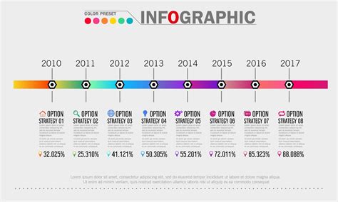 Business Timeline Infographic Template 830219 Vector Art at Vecteezy