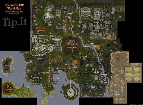 Tip.It RuneScape Help :: F2P World Map :: The Original RuneScape Help Site!