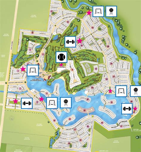 Sanctuary Lakes Resort - Map