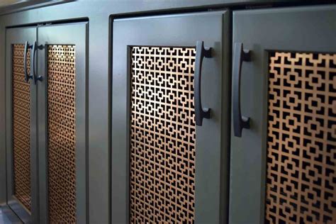 Create A Unique Look With Perforated Cabinet Doors - Home Cabinets