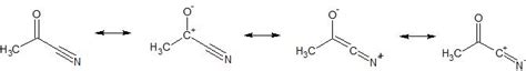 bond - How to draw resonance structures for CH3COCN - Chemistry Stack ...