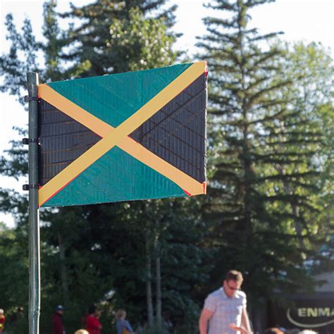 Calgary Folk Festival Jamaican Flag Tarp Marker | Jah! | Larry Kwan | Flickr