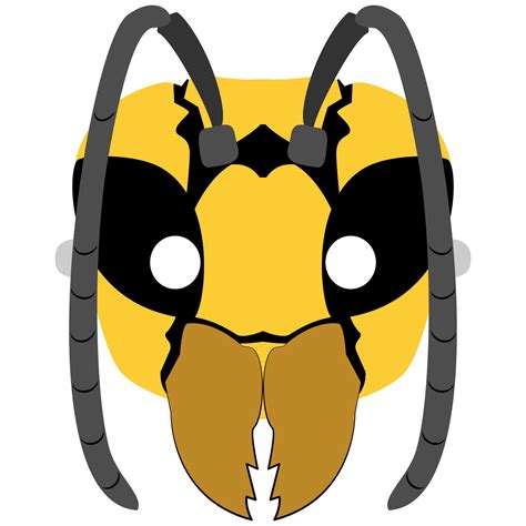 Wasp Mask Template | Free Printable Papercraft Templates