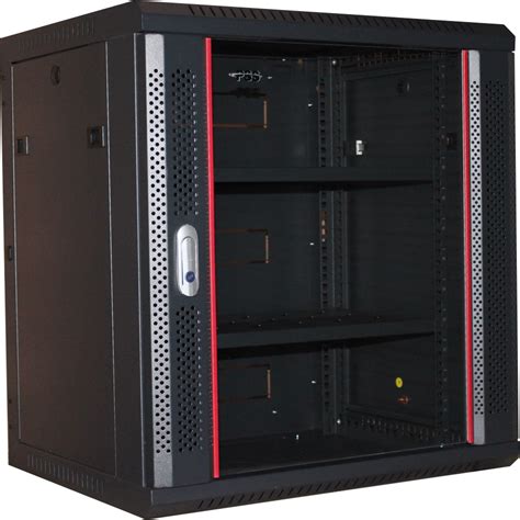 12U 450mm Redback Wall Mount Data Cabinet Fully Assembled