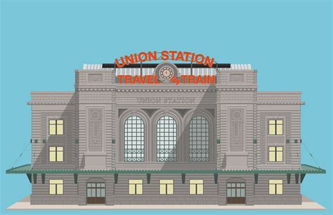 Download Denver, Union Station, Architecture. Royalty-Free Vector ...