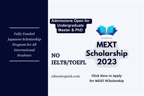 MEXT Scholarship 2023-24 | Free Study in Japan - Educatequick