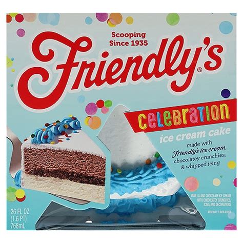 Friendly's Celebration Ice Cream Cake, 26 fl oz - ShopRite