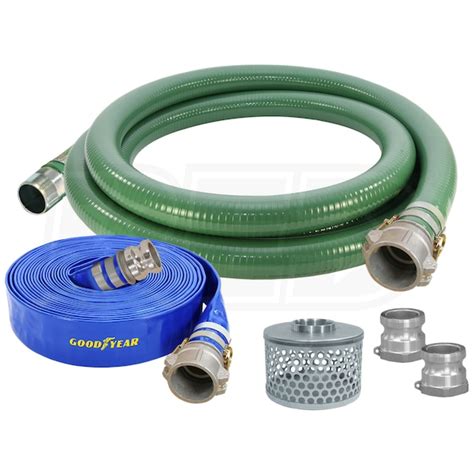 Abbott Rubber 1240-KIT-3000-1148-QC 3-Inch Water Pump Hose Kit w/ QCs