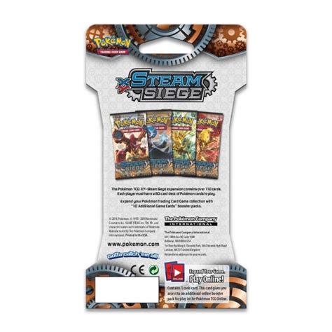 Pokémon TCG: XY-Steam Siege Sleeved Booster (10 Cards) | Pokémon Center Official Site