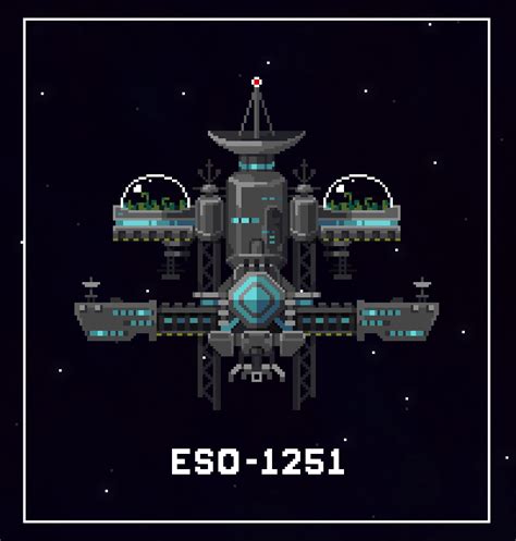 [OC][WIP] Deep space colony/research station for my game : PixelArt | Pixel art games, Pixel art ...